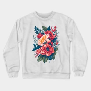 Pretty Flowers - Floral Crewneck Sweatshirt